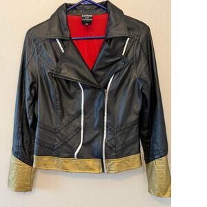 Women's Marvel Her Universe Black Widow Moto Jacket Coat  Sz S-M